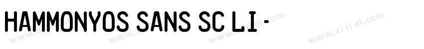 HammonyOS Sans SC Li字体转换
